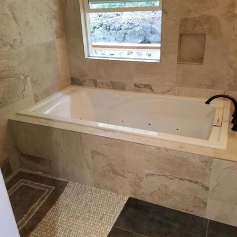 Vanity Faucet and Bathtub Installation Photo