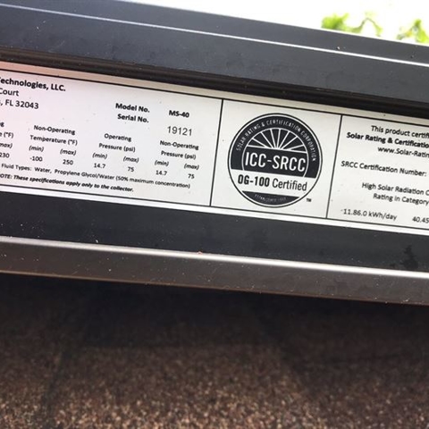 Waimanalo Solar Hot Water Heater System Installation Photo