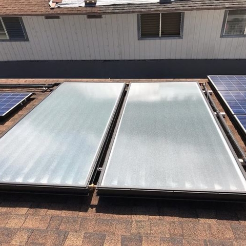 Waimanalo Solar Hot Water Heater System Installation Photo